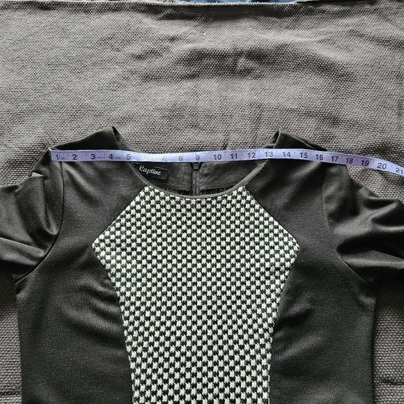 Black and White Checkered Dress L - Picture 6 of 15